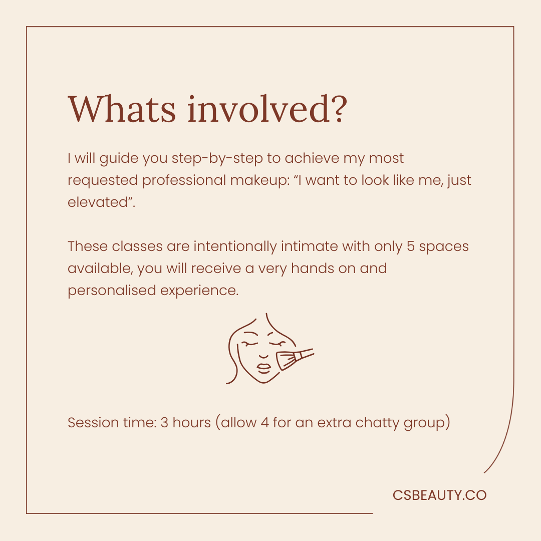 Toowoomba Makeup Masterclass - 19 December @ 9am - 12:30pm
